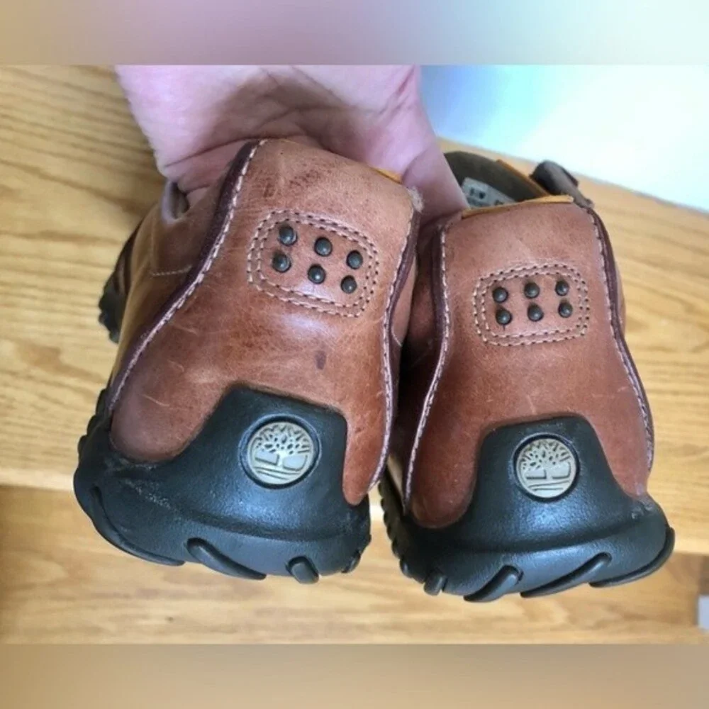 TIMBERLAND Men’s shoes 👞 Leather Brown Round Toe Lace up 9 1/2 M